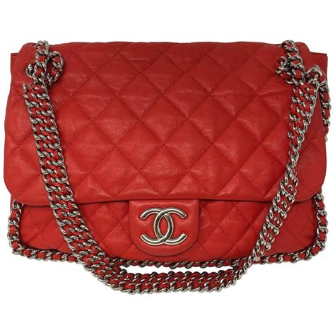 chanel chain bag red|red chanel bags On Sale .